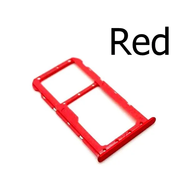 Red Разъем для sim-карты для huawei SE/Honor 7X слот для sim-карты держатель для huawei Honor 7X адаптеры для sim-карт запасные части - Цвет: Red
