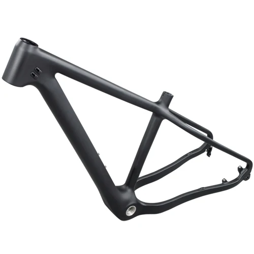 Single black frame Новая углеродная Толстая велосипедная Рама 26er углеродная mtb Толстая велосипедная рама 26 × 4,8 толщина шин углеродная горная Снежная рама Рама для шоссейного велосипеда - Цвет: Single black frame