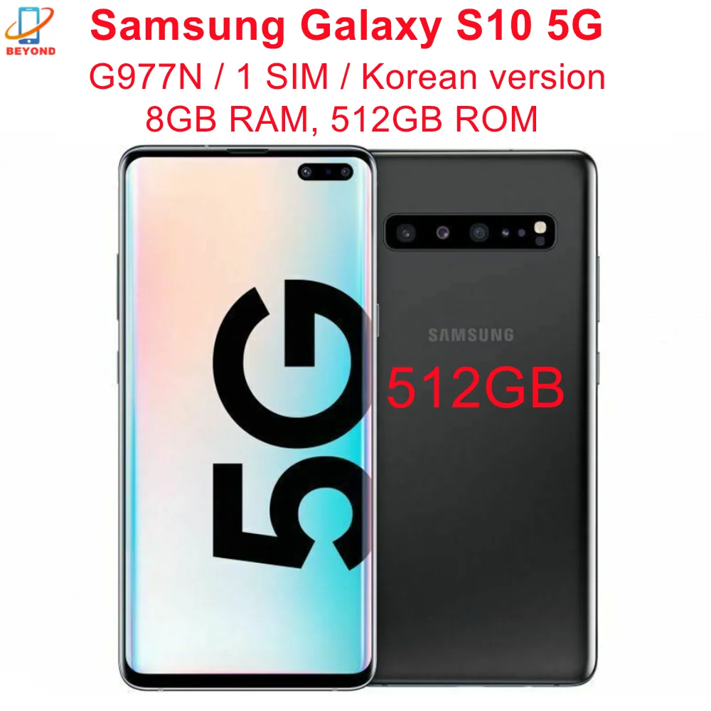 ram computer Samsung Galaxy S10 5G G977N 512GB ROM 8GB RAM 6.7" Octa Core NFC Exynos Korean Version Original Unlocked 5G Cell Phone ram memory