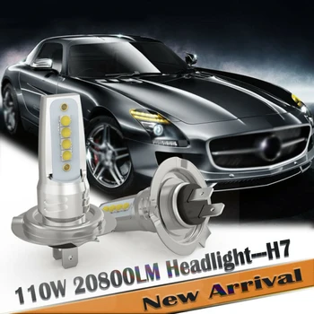 

Lamps LED Headlight Aluminum Car Replacement Waterproof DC 9-32V 20800LM 6000K White