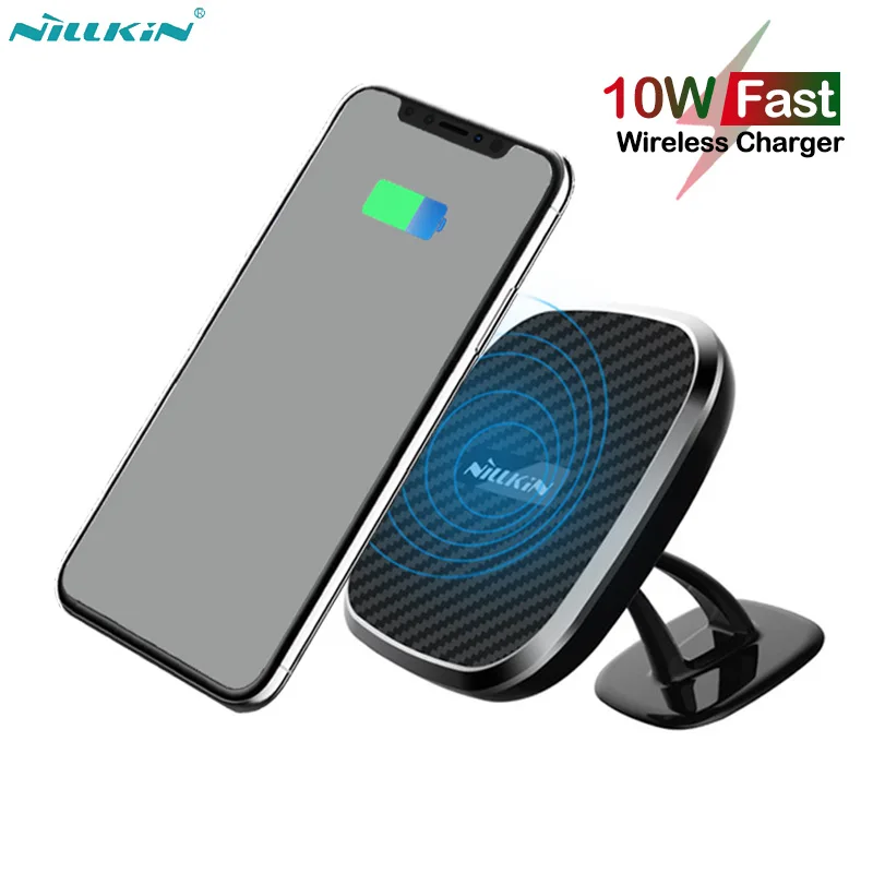 Nillkin Qi 10 Вт Магнитная Автомобильная Беспроводная зарядка для iPhone 11 Pro X XR XS Max
