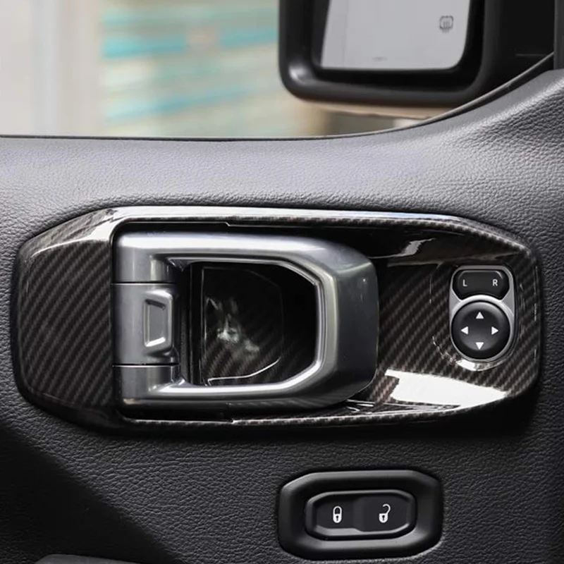 Внутренние молдинги для Jeep Wrangler JL, автомобильные дверные ручки, декоративные крышки, наклейки для Jeep Wrangler, аксессуары
