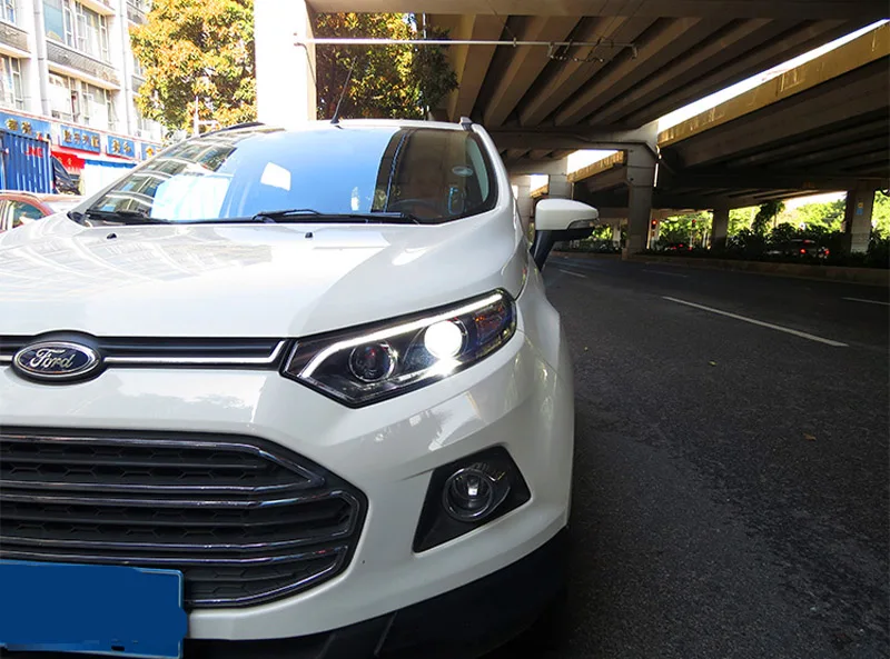 Автомобильный стильный головной светильник, головной светильник s для Ford EcoSport 2013- светодиодный головной светильник, передний светильник, s лампы, ксеноновый светильник