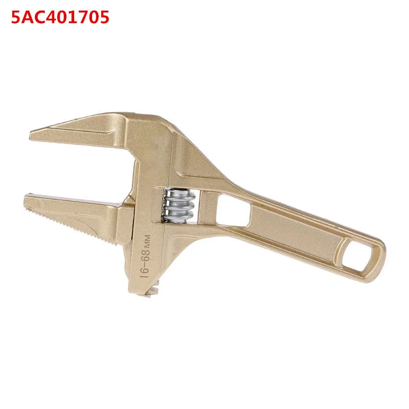Алюминиевый сплав большой открытый конец регулируемый гаечный ключ универсальный гаечный ключ ремонтный инструмент для водопроводной трубы винт ванная комната - Цвет: 5AC401705