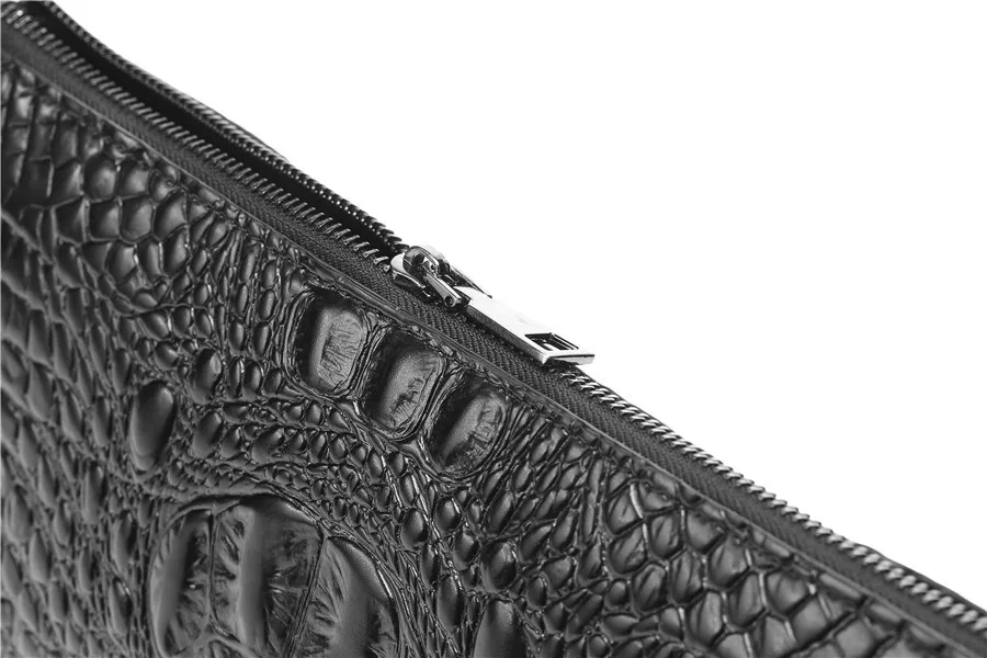 new Korean men's handbags fashion leather street new crocodile pattern clutch bag