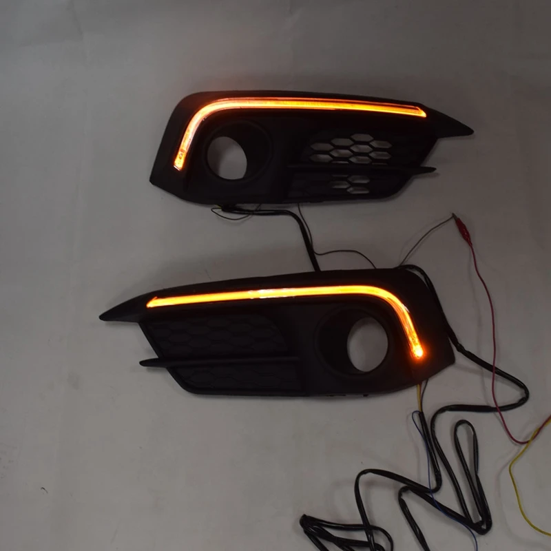 СВЕТОДИОДНЫЙ DRL Дневной светильник противотуманная фара автомобиля 12V для бега светильник s для Honda Civic