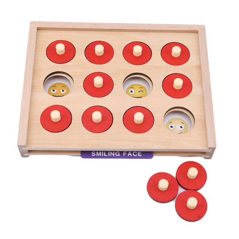 Wooden Baby Learning Toys New Children Memory Concentration Training Early Education parent-child Interactive Game Chess Toys