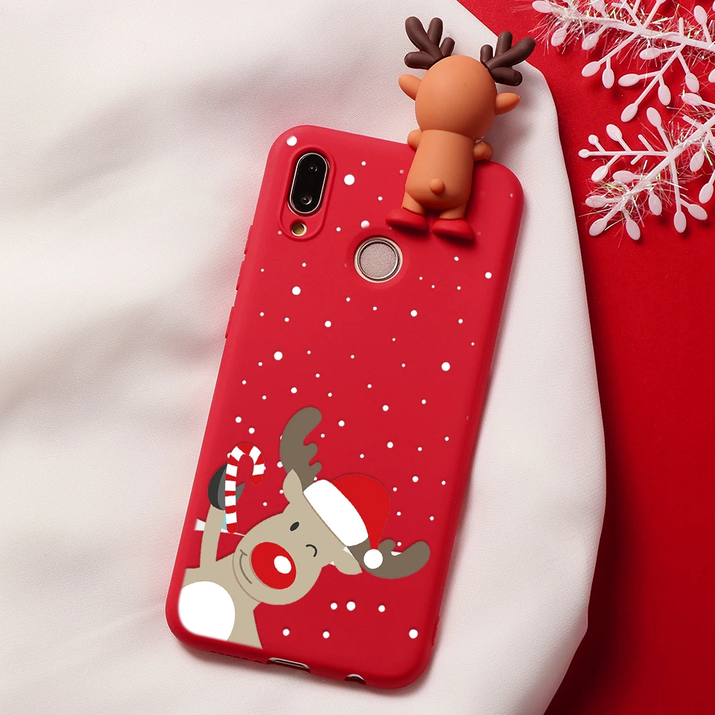 ТПУ с рождеством, чехол для Huawei Honor 9X8X9 10i 20i вид 10 20 7A P30 P20 Pro Lite P Smart рlus Nova 3 3i 5 Чехол