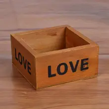 Квадратные, деревянные песочные часы суккулент цветник горшок садовый ящик для комнатных растений, домашнего хранения мясистые цветочный горшок садовые горшки