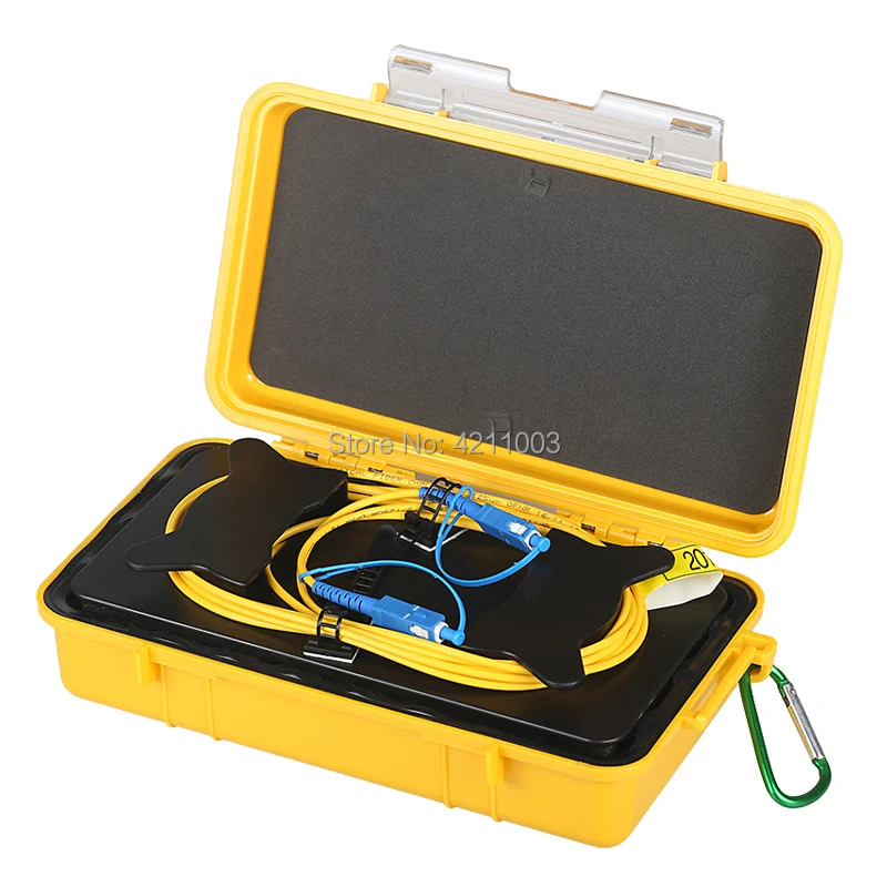 Горячая SC/UPC-SC/UPC OTDR Dead Zone Eliminator, волоконные кольца, волоконно-оптический OTDR launch Cable Box 1 км SM 1310/1550 нм