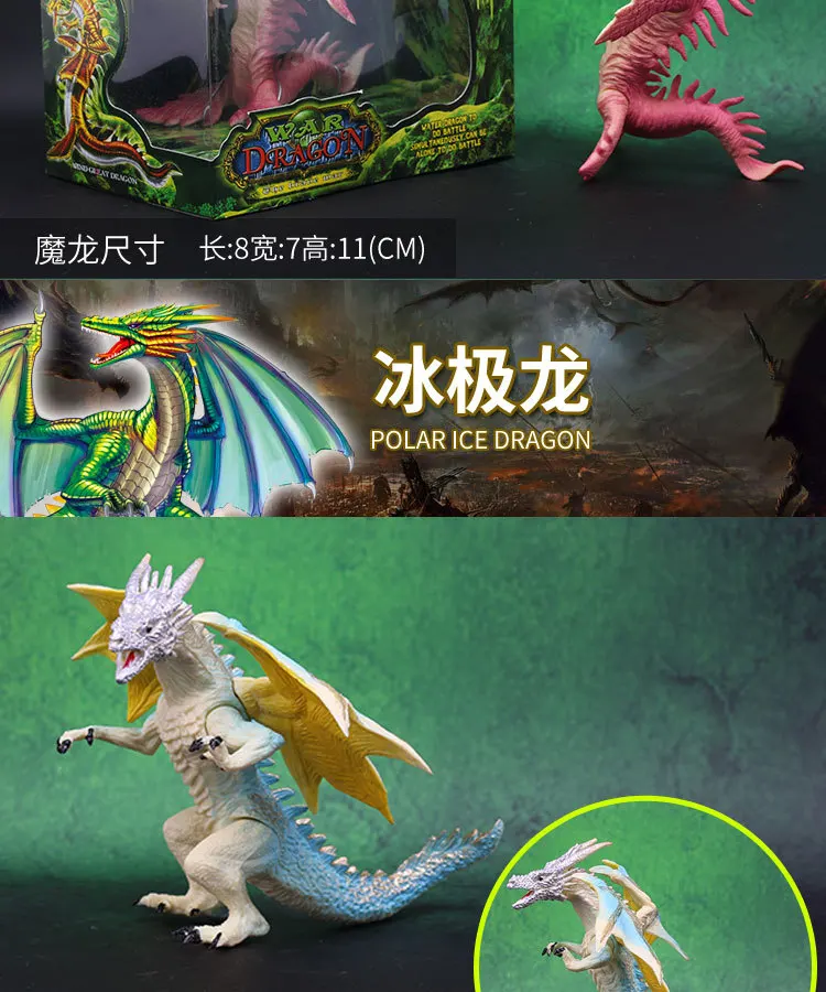 World of Warcraft Model Dragon Dinosaur 4D Assembled Dragon Transformation Large Size Dragon Static Animal Model