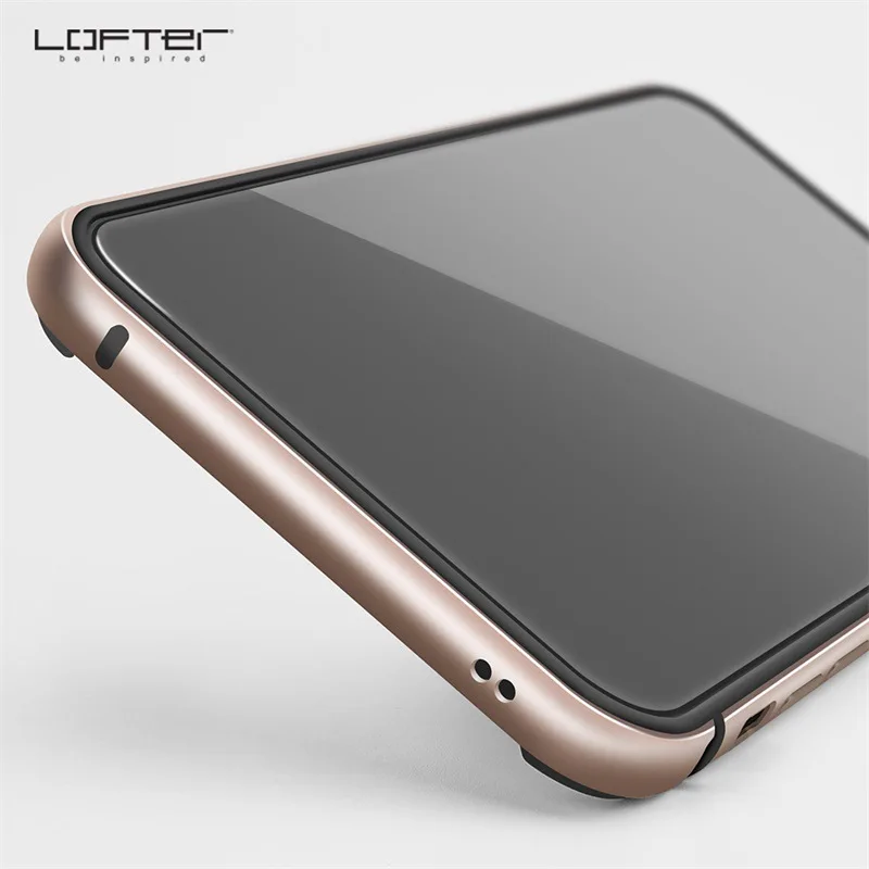 Чехол-бампер Lofter из цельной резины и алюминия для iPhone 11 Pro Max/11/11 Pro, Роскошный Жесткий металлический чехол-рамка - Цвет: Золотой