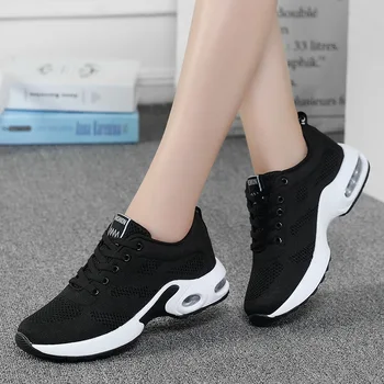 

Spring New Style Meshes Fly Weaver Shoes Korean-style Versatile Comfortable Casual Shoes Women's Large Size Athletic Shoes 0325