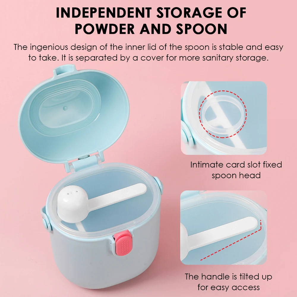 HAPPY MONKEY Portable Baby Food Storage Box EssentialInfant Milk Powder High capacity Box Toddle Snacks Container