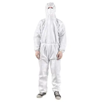 

Protective Clothing with Hood Coverall Disposable Anti-epidemic Antibacterial Isolation Suit for Staff Dust-proof Coveralls
