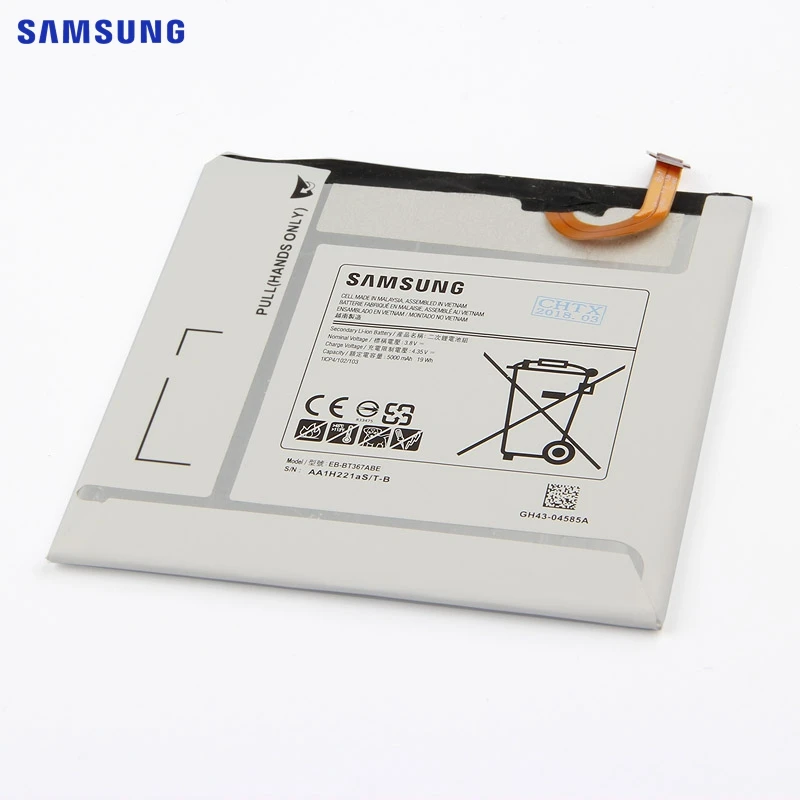 Samsung сменный аккумулятор EB-BT367ABE для samsung Galaxy Tab A2S 8,0 T385 T380 версия EB-BT367ABA 5000 мАч