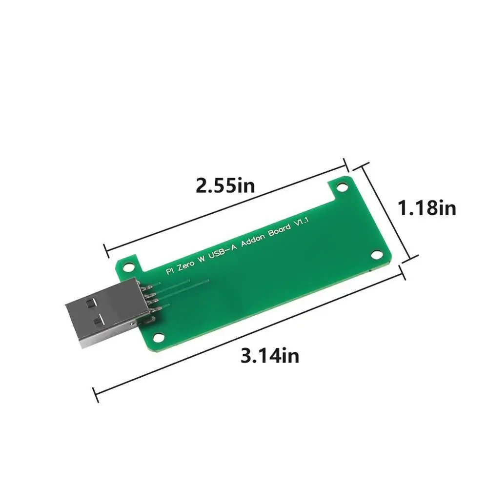 Raspberry Pi Zero/Zero W BadUSB USB-A Плата расширения Addon с прозрачный акриловый Футляр комплект