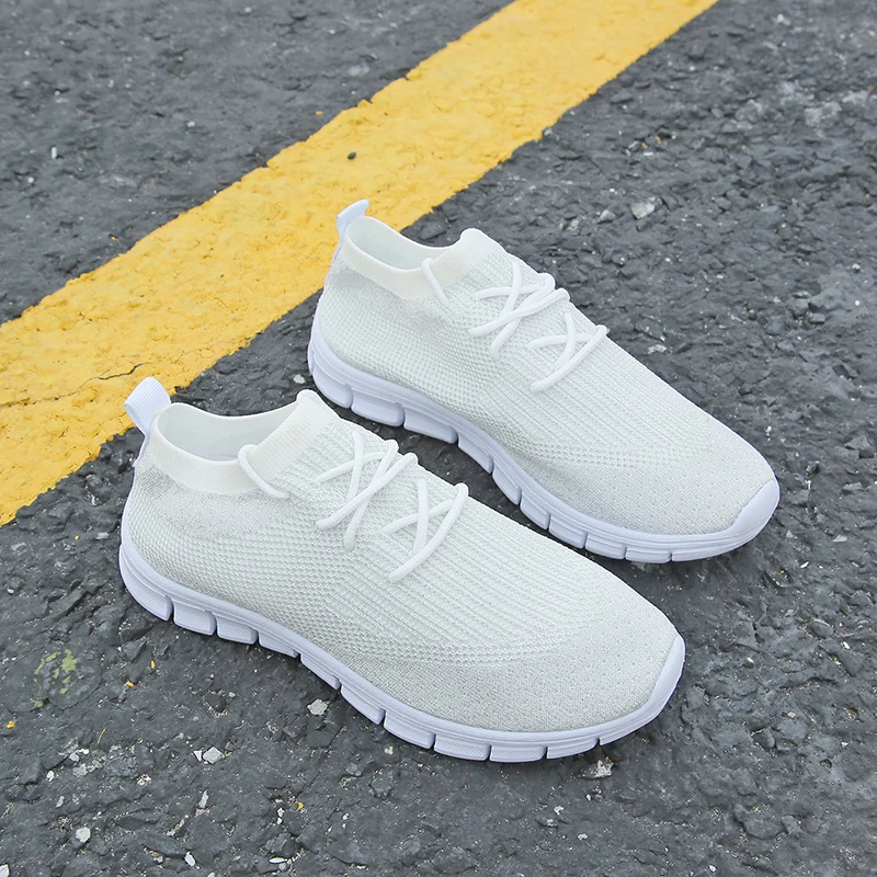Женские кроссовки из сетчатого материала носки светильник обувь для тренировок
