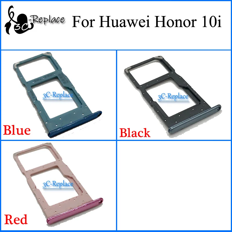 Для huawei Honor 10i HRY-LX1T sim-лоток Micro SD Держатель для карт слот запчасти адаптер для sim-карты