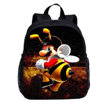 

Small Backpack For Kids Boys Girls Cute Cartoon Super Mario 3D Printing Bookbag Kindergarten School Bag Satchel Mochila Escolar