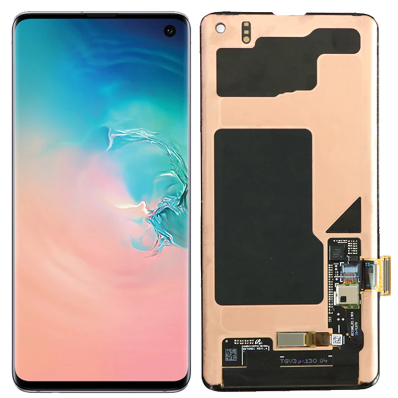S10 ЖК-дисплей для samsung Galaxy S10 Plus G9735F ЖК-дисплей сенсорный экран в сборе дигитайзер SM-G970 G973F G975F ЖК-дисплей