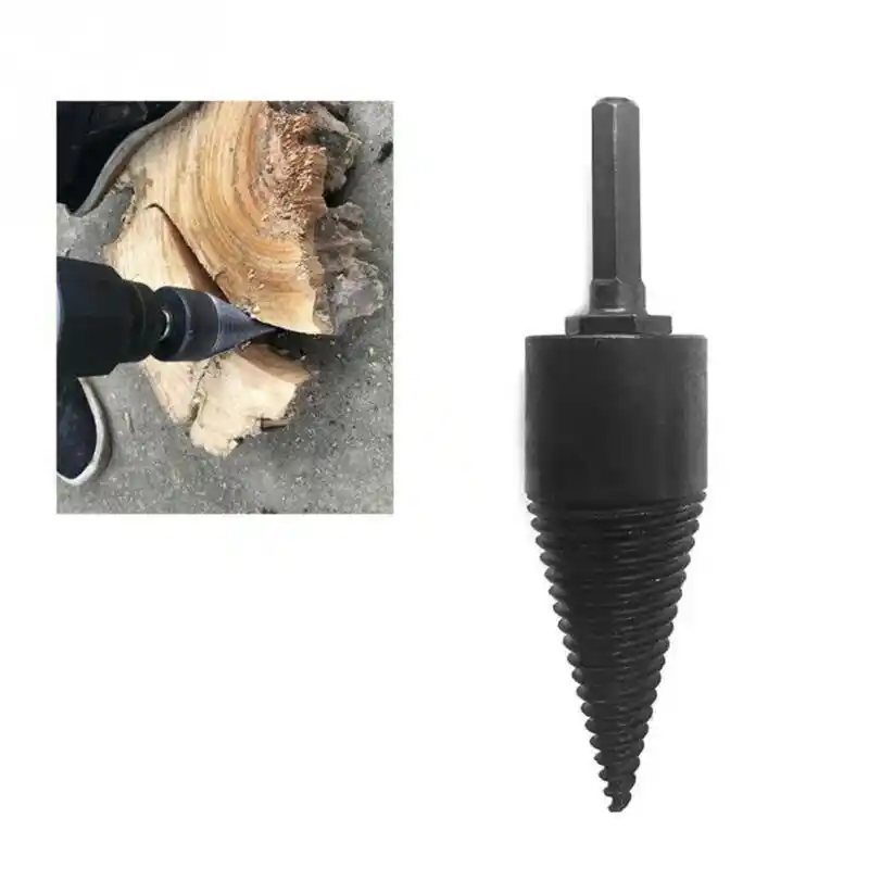 木材スプリッタホーム薪六角シャンク高速高速パンチツール耐久性のあるねじ分割コーンドライバ多機能 ドリルビット Aliexpress