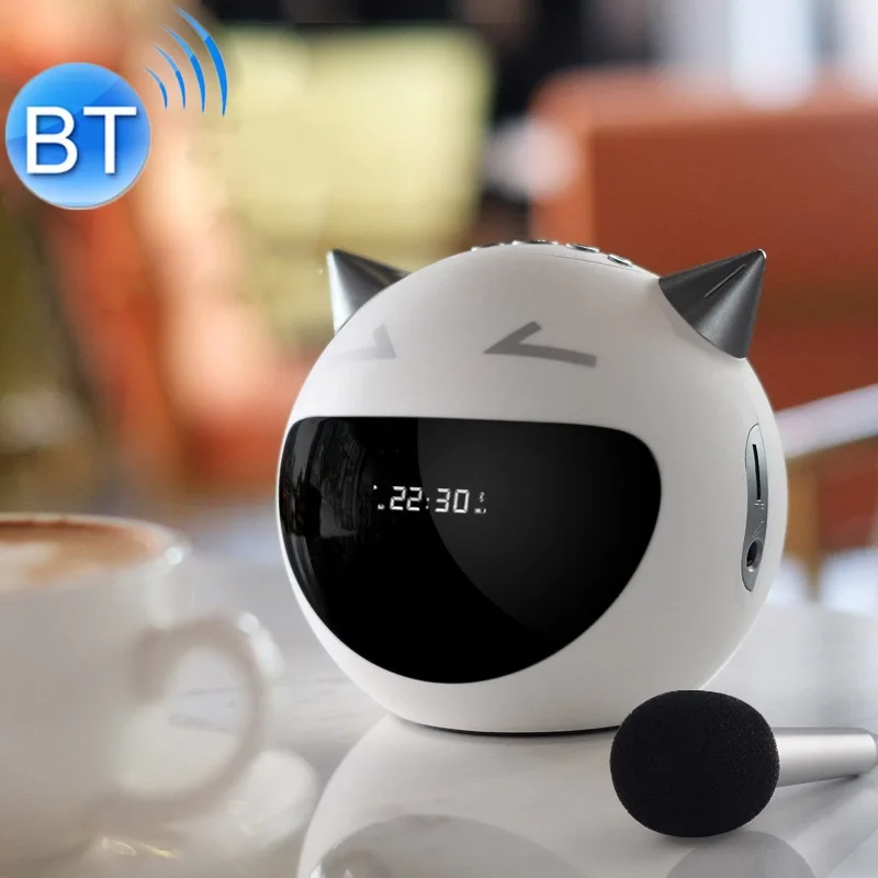 Многофункциональный динамик Demon Bluetooth 5,0 с цифровым дисплеем и будильником, шумоподавление, стерео Hifi динамик s для Android IOS