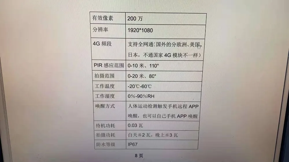 2MP 1080P Солнечная энергия Беспроводная 4G камера