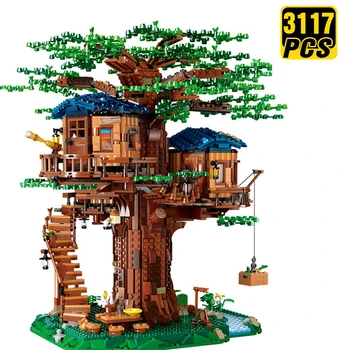 

Ideas Technic Set Buidling Blocks Creator Expert Big Set Tree House Bricks Enlightenment Birthday Boyfriend Gift Toys