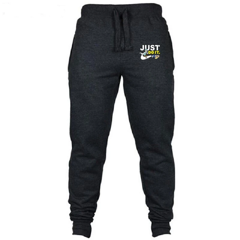 Jogging Pants Men Solid GYMs Training Pant Sportswear Joggers Sports Pants Men's Running Swearing Jogging Sweatpants - Color: Dark grey