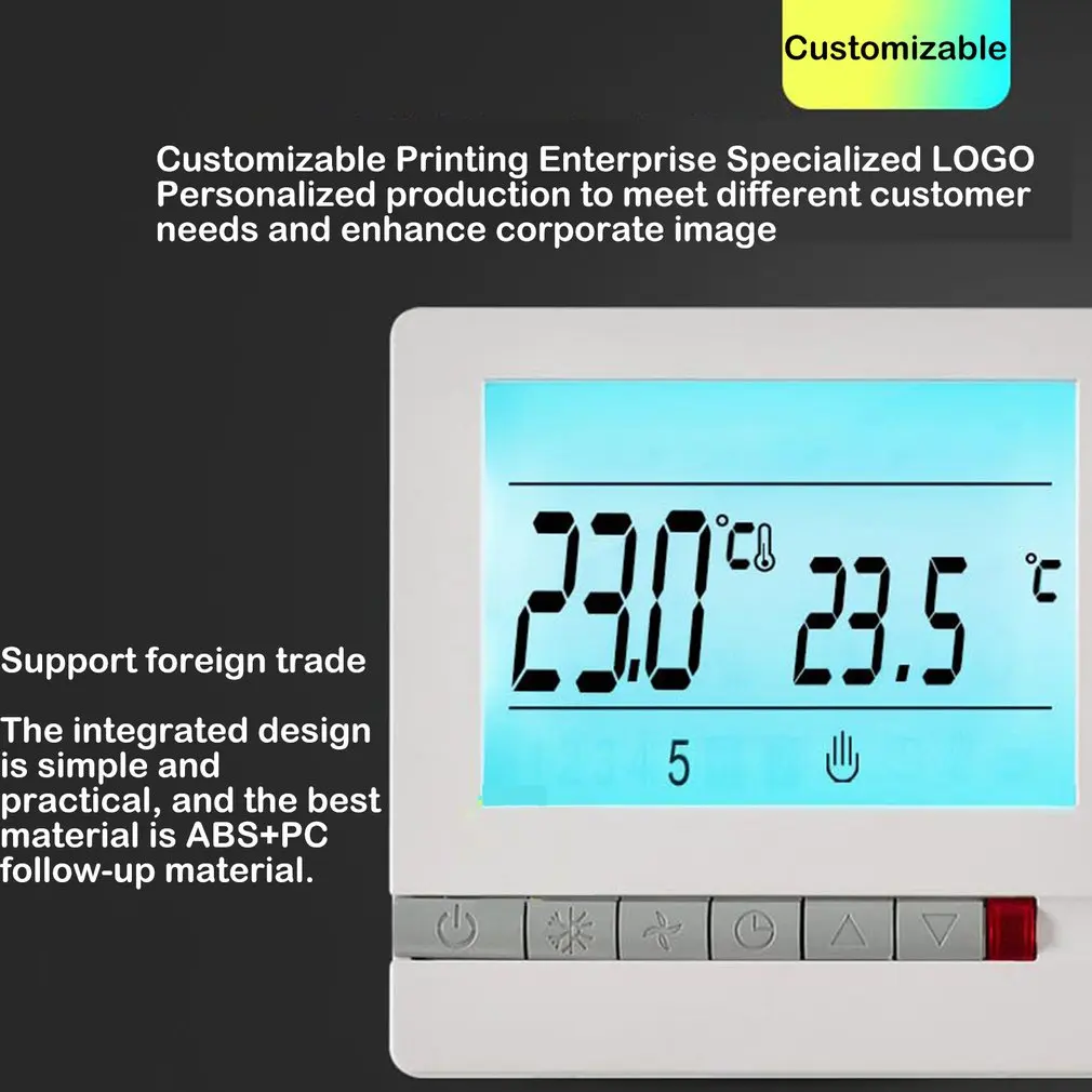 V705H большая акция 220V 25A lcd программируемый комнатный термостат для подогрева пола Комнатный контроллер температуры