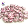 19 colores 50 unids/pack tamaño de mezcla de alta calidad de cristal hebilla + garra de diamantes de imitación de plata base de vidrio piedras para coser diy/accesorios de vestir ► Foto 3/6