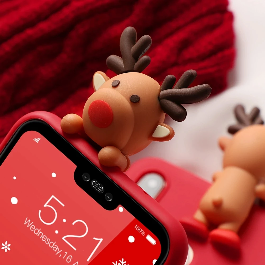 Рождественский чехол с куклой для Huawei P Smart 2020 Y8S Y8P Y7 Y7P Y6 Y6P Y5P Y9 Prime 2018 Y8 P40 P30 P20 P10 Pro