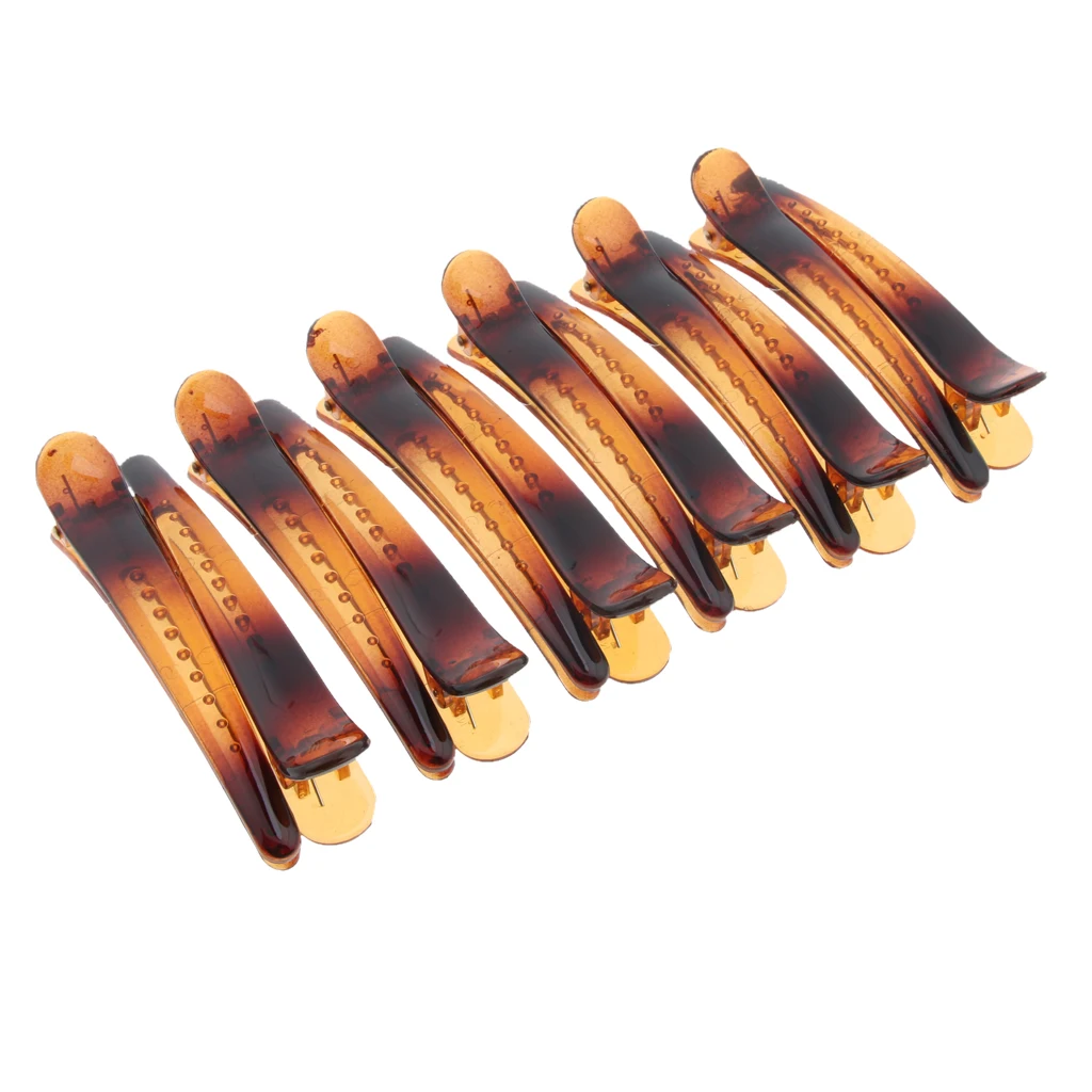 12Pcs Duck Teeth Bows Hair Clips Non-slip Alligator Clamp DIY Accessory Hair Care Styling Tools