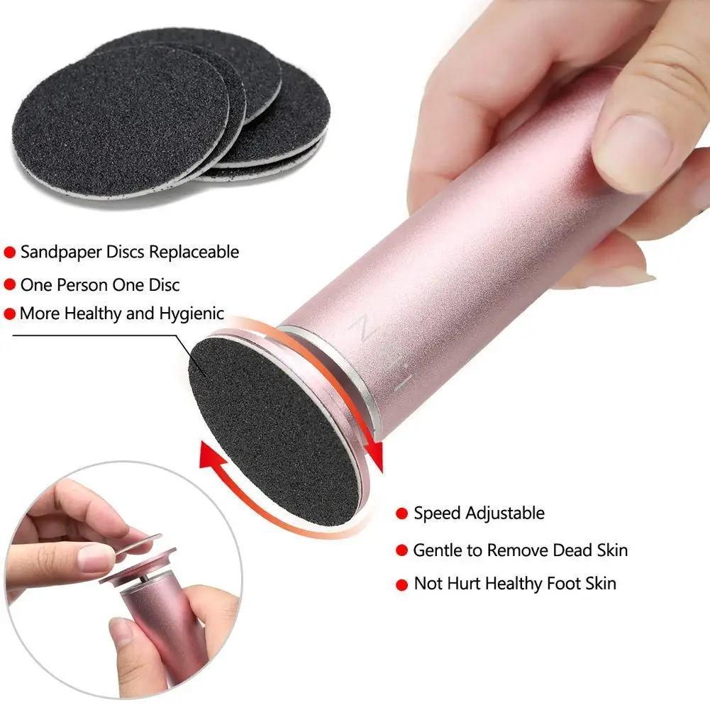 60 Pieces Replacement Sandpaper Disk Sanding Paper Accessory For Electric Foot Callus Remover Tool Pedicure Foot File 60PCS/Box 2