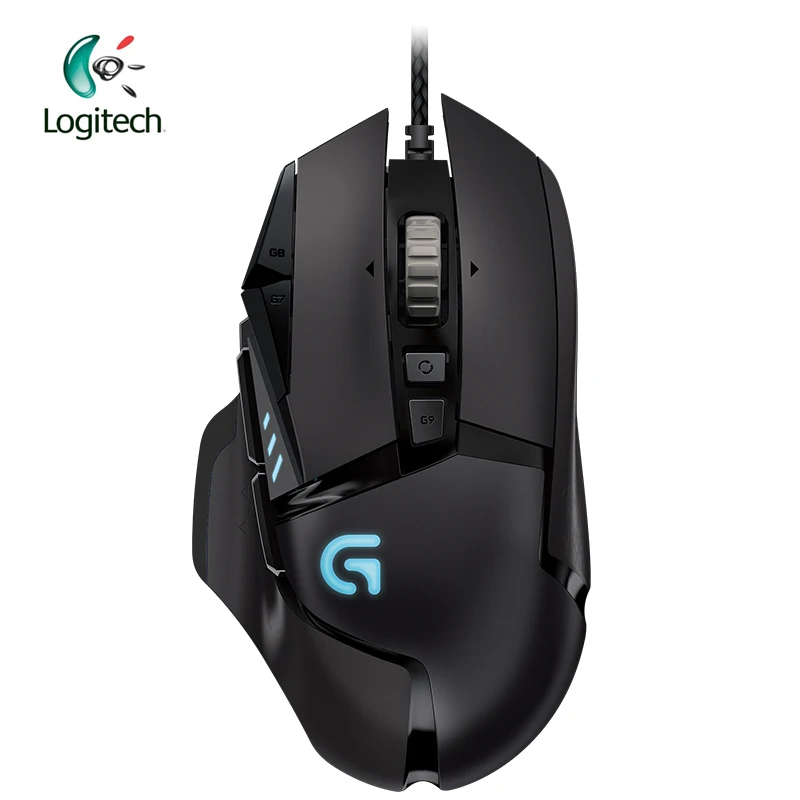 Игровая мышь logitech mouse G502 HERO с двигателем HERO 16K dpi LIGHTSYNC RGB программируемая настраиваемая для всех геймеров