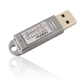 

PC Weather Computer Laptop Data Logger Temperature Sensor Alarm Tools Analysis Accessories Mini Tester Metal USB Thermometer