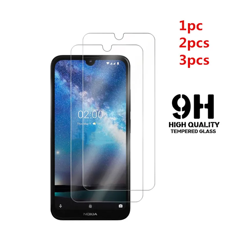 Защитное закаленное стекло для Nokia 4 2 3 3.1C 7 6 1 8 Plus X71 9 защитное стекло|Защитные