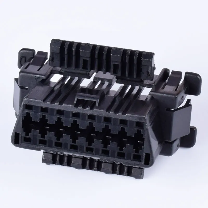for honda black Автомобильный диагностический разъем OBD с кабелем женский источник питания тест OBD2 16Pin гнездовой разъем для Toyota KIA VW - Название цвета: for honda black