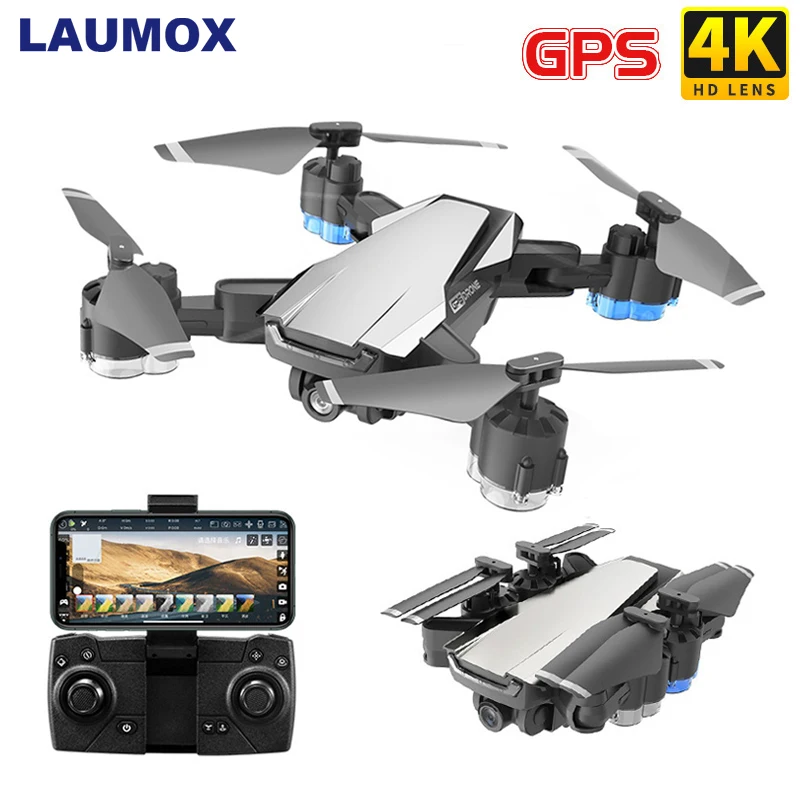 

LAUMOX G11 GPS Drone 4K HD Camera Optical Flow WIFI FPV With 50 Times Zoom Selfie RC Quadcopter Foldable Professional Helicopter