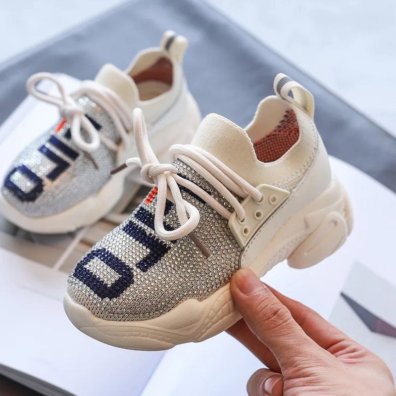 

Spring Autumn New Breathable Children Shoes Toddler With Diamond Boys Kids Sneakers Brand Kids