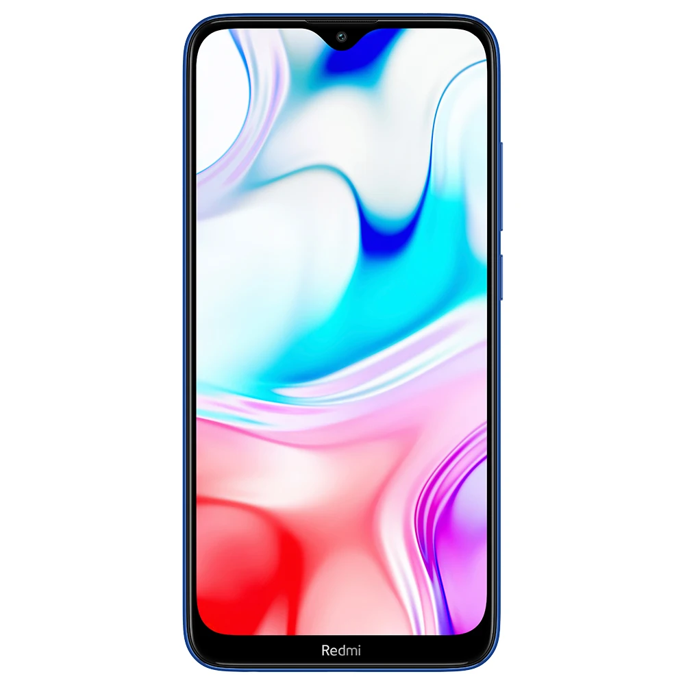 Blue Смартфон Xiaomi Redmi 8, 6,22 дюймов, MIUI 10, Восьмиядерный процессор Snapdragon 439, 3 Гб ОЗУ, 32 Гб ПЗУ, двойная задняя камера, 5000 мАч, мобильный телефон - Цвет: Blue