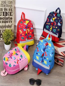 

2019 animal prints School Bags For Boys Waterproof Backpacks Child Dinosaur Pattern Book bag Kids Shoulder Bag Satchel Knapsack