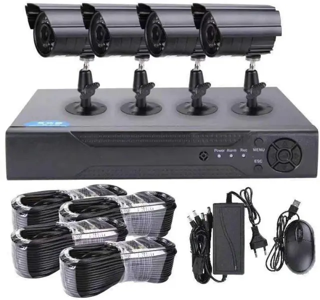 AHD DVR Kit 4CH CCTV System 1080P Camera 5 in 1 Analog TVI IP CVI Video Recorder Surveillance Outdoor Security  P2P Email Alarm 5