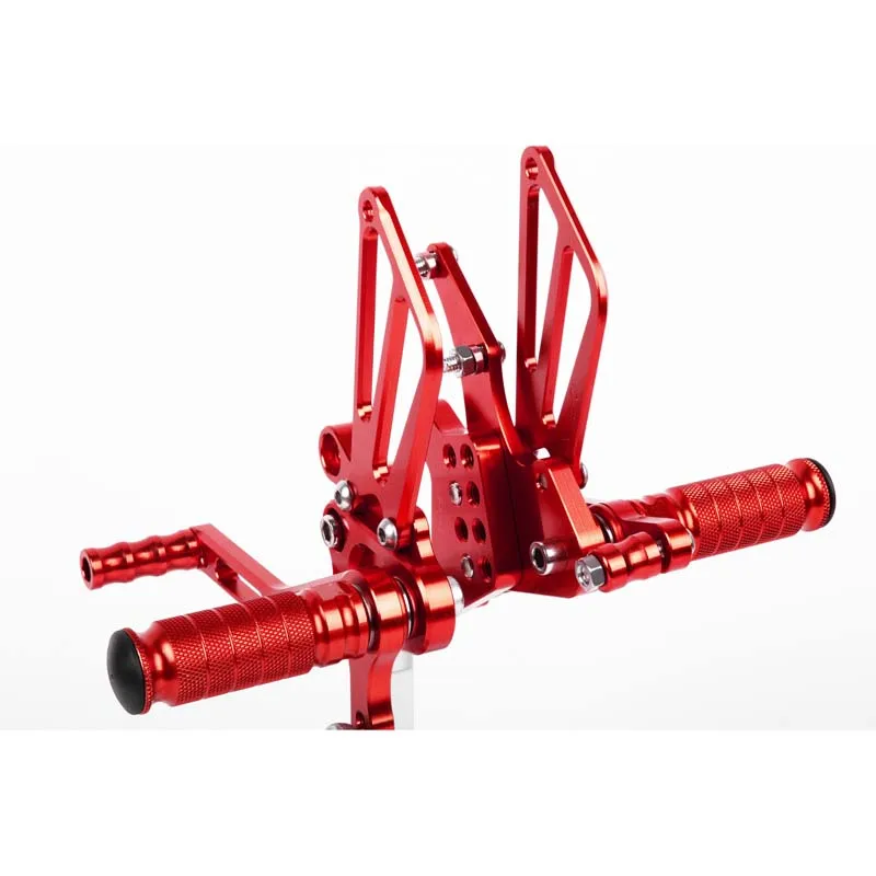 SMOK педаль мотоцикла для BENELLI BJ600GS 2010 2011 2012 2013 BN600 2013 Алюминиевый сплав Rearset подножки черный - Цвет: Красный