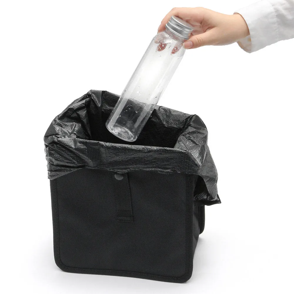 6.5L Car Trash Can Hanging Car Storage Box Storage Box Multi-Function Car Garbage Bag Car Interior Supplies High Quality