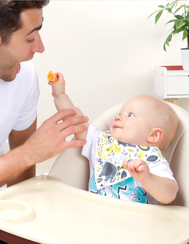 Детские хлопковые Слюнявчики Tumama, 8 шт., халат для кормления, детские слюнявчики с героями мультфильмов, Слюнявчики, Детские аксессуары для еды