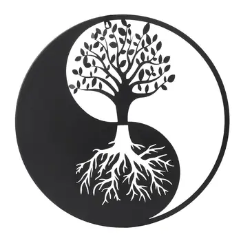 

Tree Of Life Wall Decals Tree Classic Style Round Wall Sticker Bedroom Living Room Nursery Art Mural Decor 4 sizes Iron Round