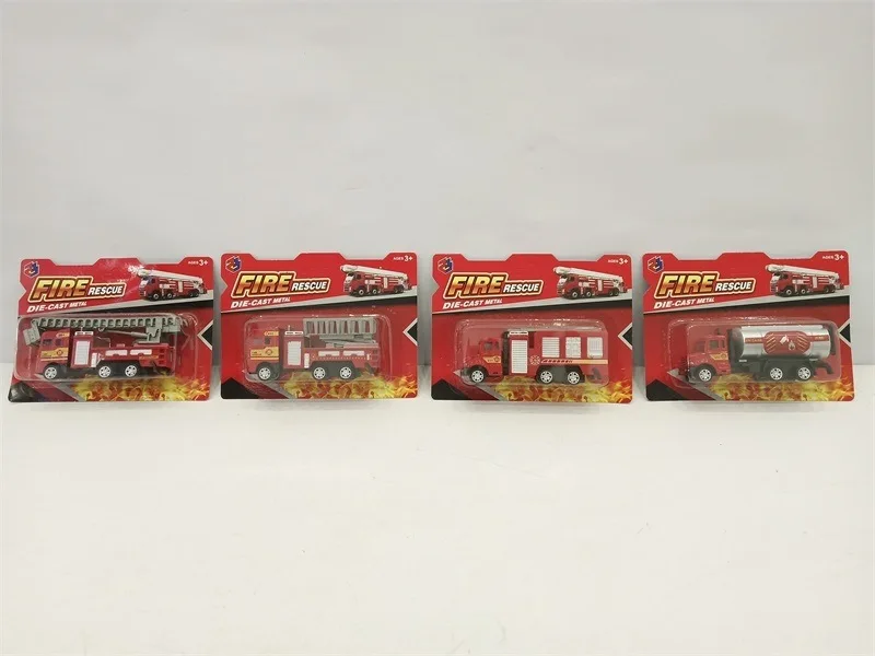 

CHILDREN'S Toy Car Model Car Warrior Alloy Fire Truck Excavator Boy Car Model Hot Selling