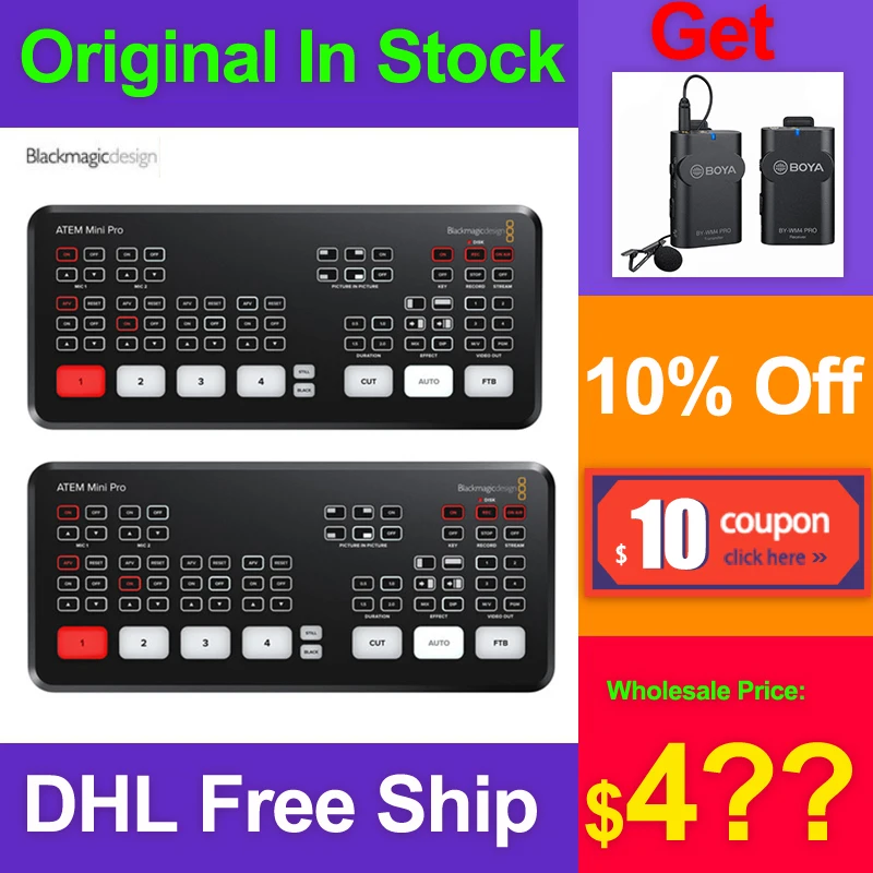 Original Blackmagic Design ATEM Mini Pro ISO ATEM